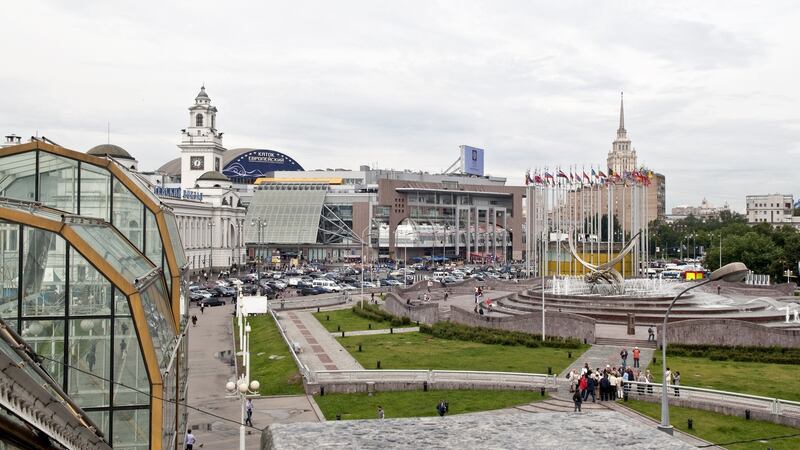 Three Stations: Kazansky railway station, on Komsomolskaya Square. Photograph: iStock/Getty