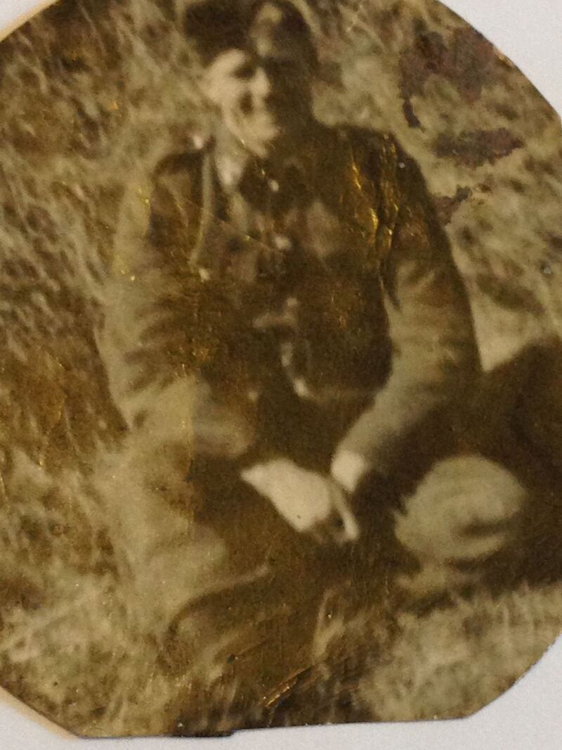 Ian Duhig’s father Robert in his Irish Army days before he emigrated to London