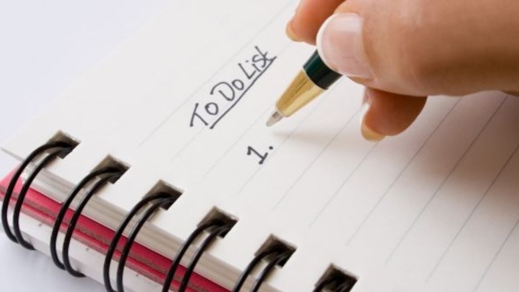 If your list has 10 items, reduce it to the five that will deliver the biggest return on your effort and focus on them. Photograph: Getty