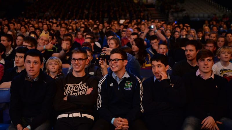 Attendees at the Web Summit for Schools. Photograph Stephen McCarthy/Sportfile