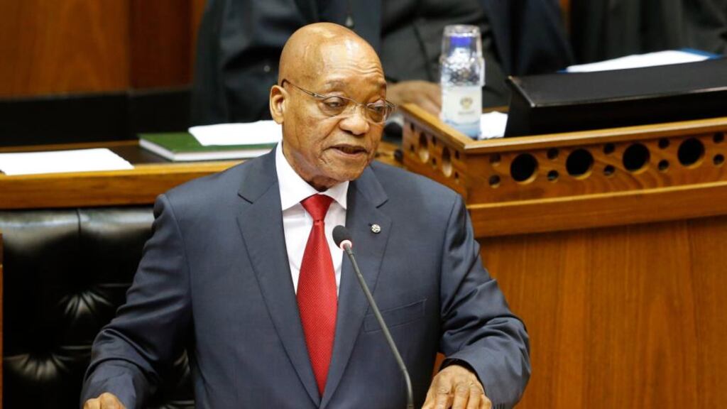 South Africa’s President Jacob Zuma: opposition MPs maintain fireworks are likely in Parliament. Photograph: Reuters