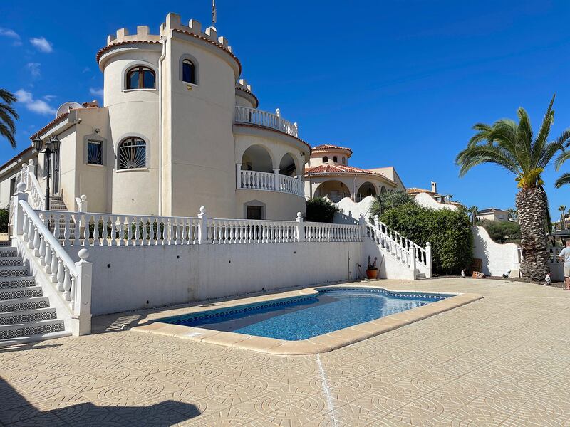 This villa extending to 190sq m sleeps eight between four bedrooms and has a large sunny terrace