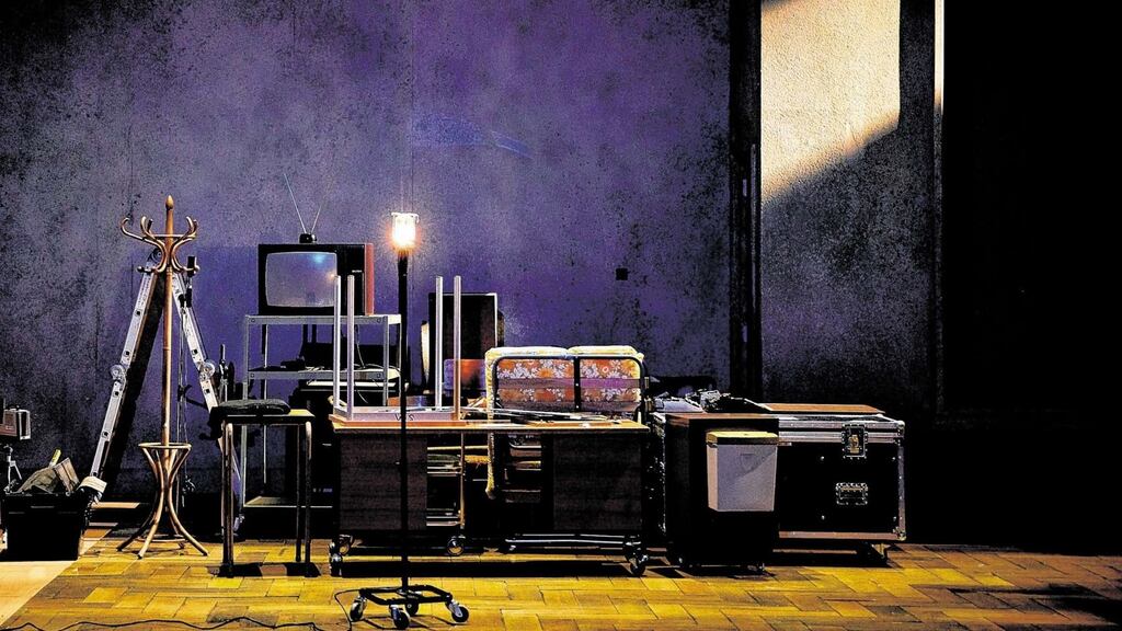 The empty stage at the Abbey Theatre. The national theatre is reaching out to online audiences during the crisis. Photograph: Ros Kavanagh