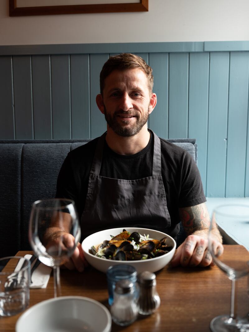 The food on Tony Davidson and Lina Reppert’s menu is simple, with dishes such as Donegal oysters with jalapeño granita. Photograph: Ellius Grace/The New York Times