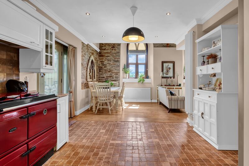 Kitchen leads into the dining area