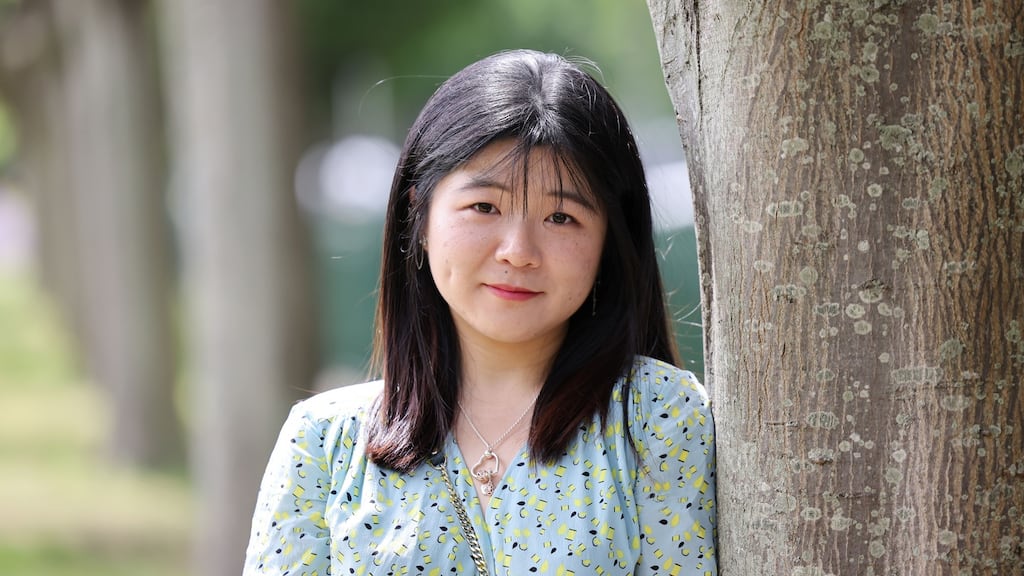 Rujing Guo in Herbert Park. Photograph: Alan Betson
