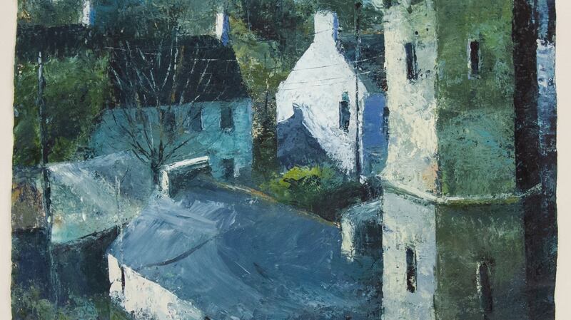 Castletownsend Tower VII, by Donald Teskey, guiding at €8,000–€12,000, RJ Keighery.