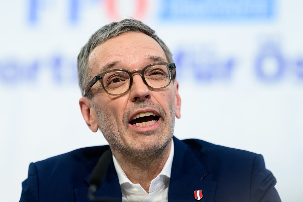 Freedom Party leader Herbert Kickl will have talks on Monday about forming a new government for Austria. Photograph: Christian Bruna/Getty Images