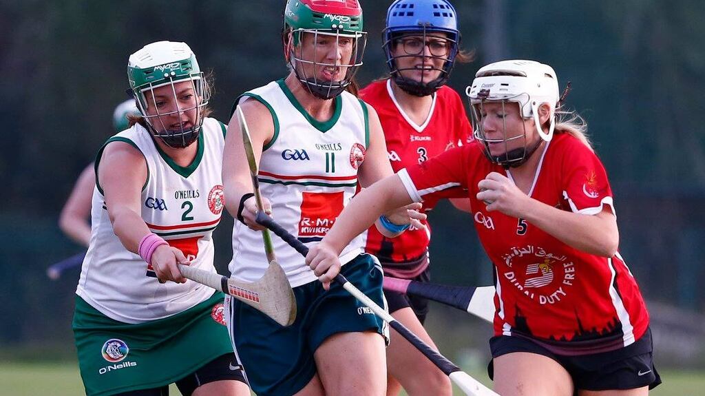 Dubai Celts GAA / Thailand GAA vs Hong Kong Gaelic Football Club competing in the Camogie Final at the Asian Gaelic Games. Photograph: Aly Song