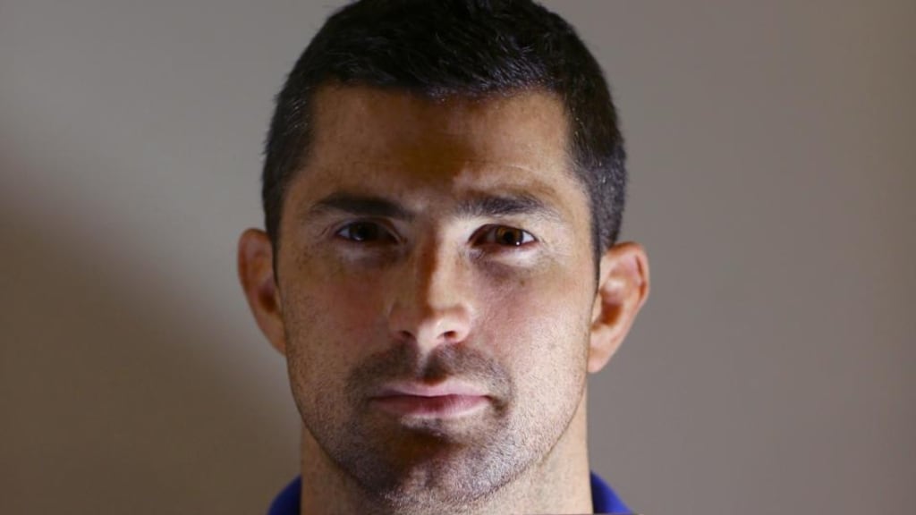 Leinster full-back Rob Kearney at the launch of the ‘Head On’ concussion management programme in February. Photograph: Marc O’Sullivan
