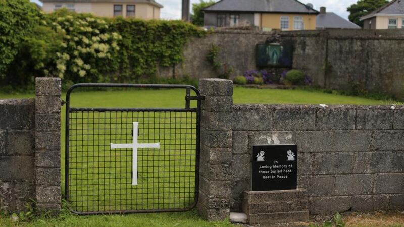 The site of the mother-and-baby home, in Tuam. Photograph: Niall Carson/PA