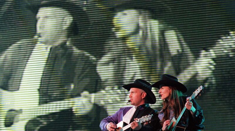 Garth Brooks performing at Croke Park in 1997.