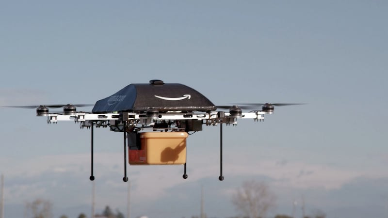 The so-called Prime Air unmanned aircraft project that Amazon is working on in its research and development labs. Photograph: AP/Amazon