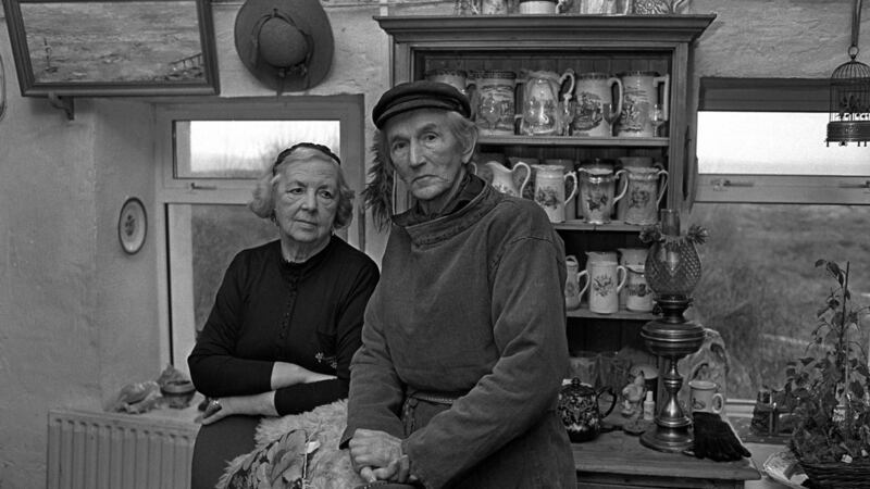 Dr Noël Browne with his wife Phyllis on his 80th birthday in their home in Cloughmore South, December 1995. File photograph: Joe O’Shaughnessy