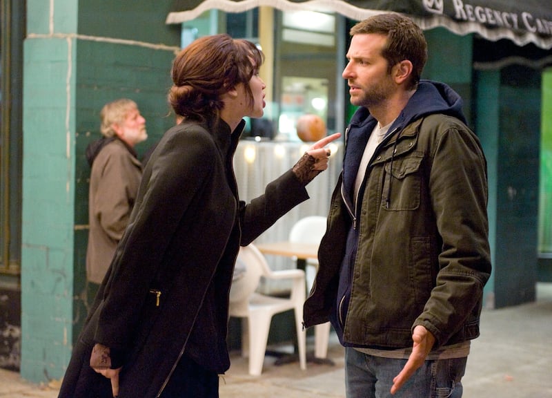 Silver Linings Playbook: Jennifer Lawrence with Bradley Cooper in the David O Russell film she won her Oscar for