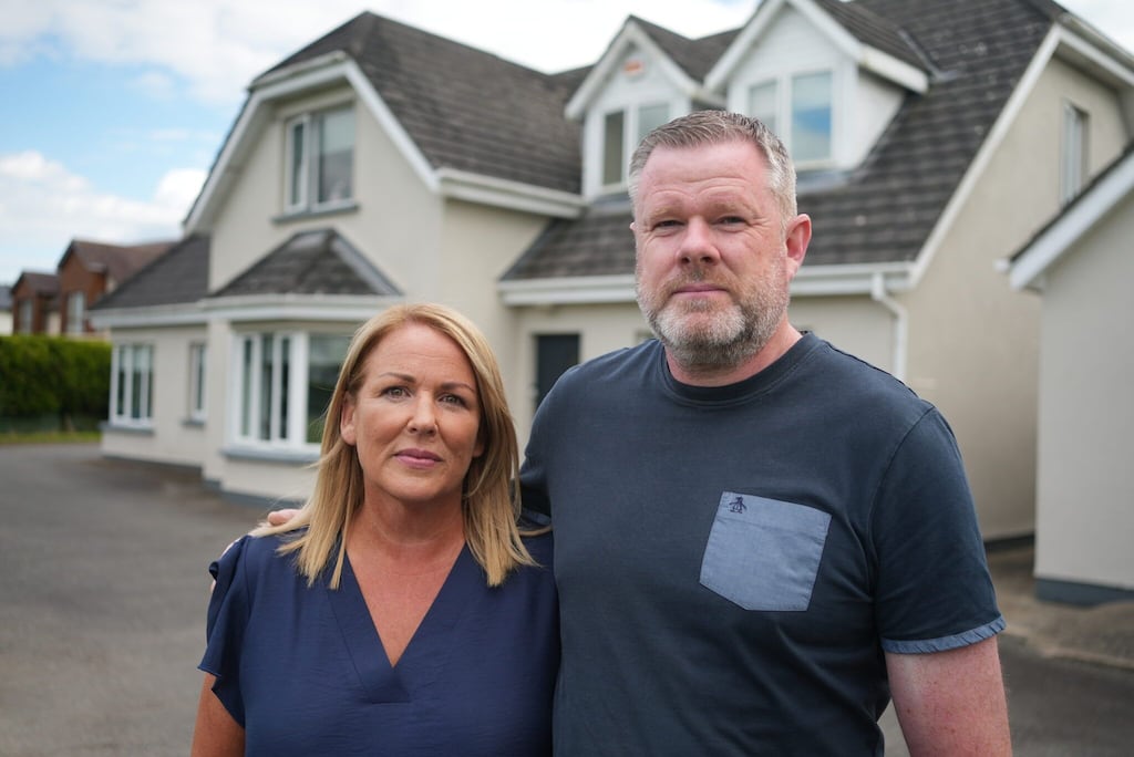 John and Claire O'Leary, tracker mortgage holders, tell their story in Trackers: The People v The Banks. Photograph: RTÉ