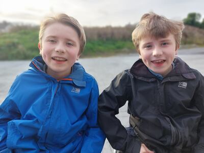 Isaac and George Naughton have been diagnosed with Duchenne muscular dystrophy, the same disease that ended their brother Archie's life at 16 years of age. Photograph: Brian Farrell
