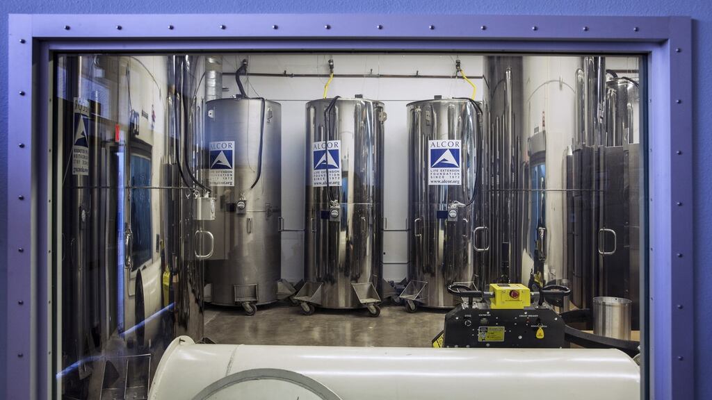 The  Alcor Life Extension Foundation, which stores “cephalons”, or frozen heads and other body parts, ready for hopeful reanimation. Photograph: Laura Segall/New YorkTimes