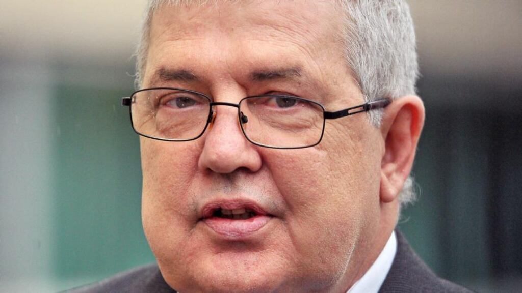 Liam Adams leaving court yesterday. Photograph: Alan Lewis/Photopress