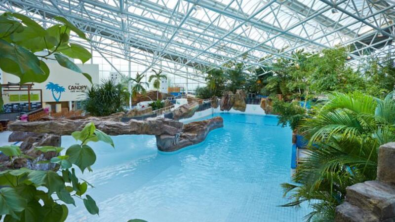 A pool at Center Parcs in the UK. Photograph: Center Parcs
