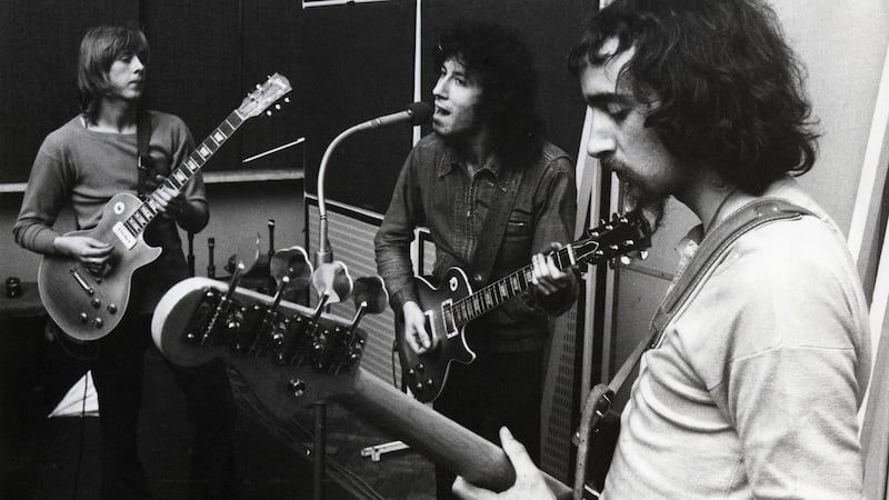 Fleetwood Mac in 1969. From left: Danny Kirwan, Peter Green and John McVie