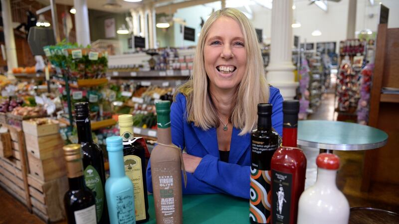 Karen Cryan who tastes and reviews different types of olive oil. Photograph: Eric Luke / The Irish Times