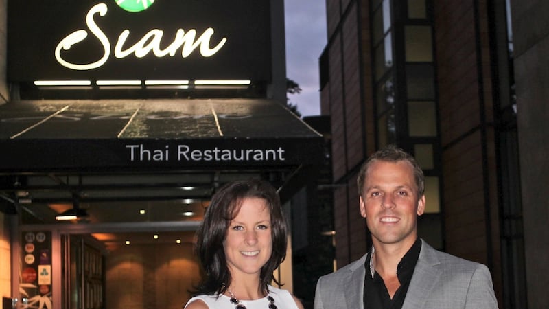 Eoin and Julie Flanagan at Siam Thai restaurant in Dundrum. Eoin Flanagan says the coming year is “all about how little we lose” as it aims to recover next year, coronavirus permitting.