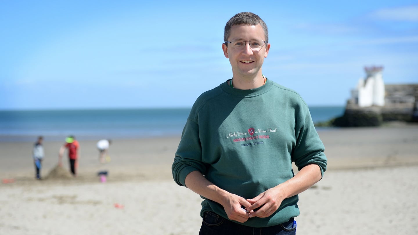 Tom McMahon is a volunter at Sunshine House, Balbriggan. McMahon has been volunteering a week each summer for 13 years. Photograph: Dara Mac Dónaill
