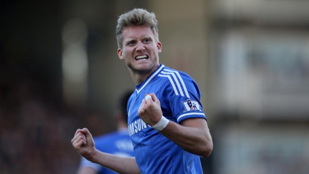 Chelsea’s Andre Schurrle:  scored his first hat-trick for a club side at Craven Cottege on Saturday to floor opponents Fulham. Photograph: John Walton/PA
