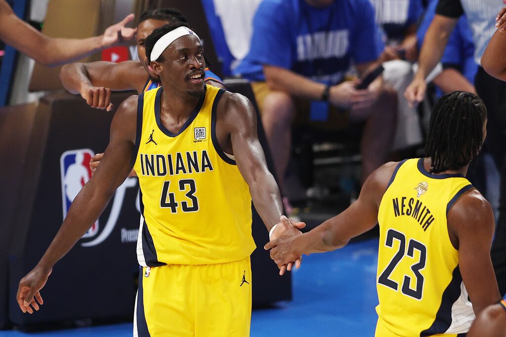 Pascal Siakam of the Indiana Pacers. Photograph: William Purnell/Getty