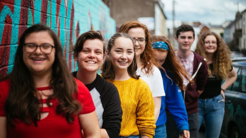 A group of teenagers involved in the LITfestival of reading and writing for young people