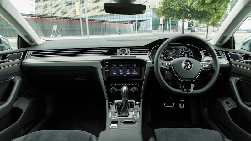 The car loaded with the latest VW technology, including the dominant 8-inch clear glass touchscreen in the centre console