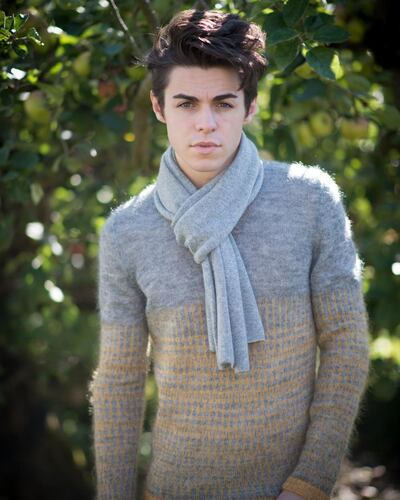 Sweater €349 and scarf by Edmund McNulty at Frewen + Alyward