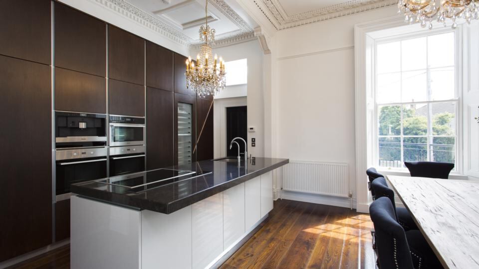 Sleek kitchen at 39 Glenart Avenue