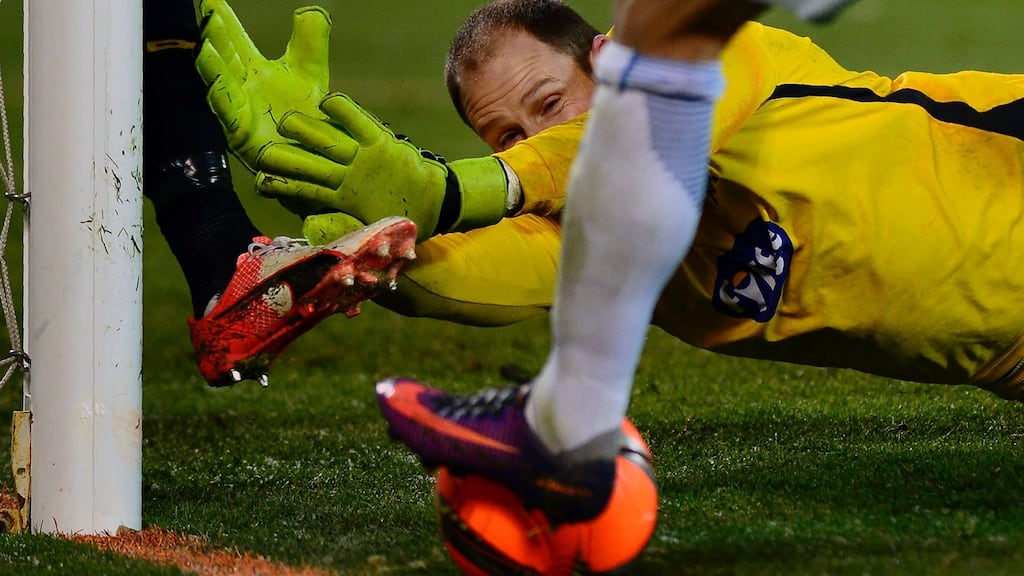 Dundalk goalkeeper Gary Rogers in action against FC Zenit. Photo: Getty Images