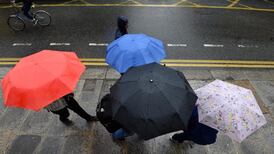 Rainfall warning issued for Cork and Kerry with heavy downfalls expected