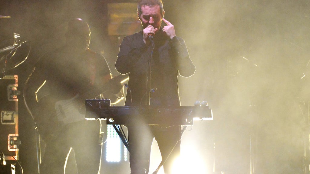 Massive Attack: ‘one off, personalised nostalgia nightmare head trip’.  Photograph:  Jim Dyson/Getty Images