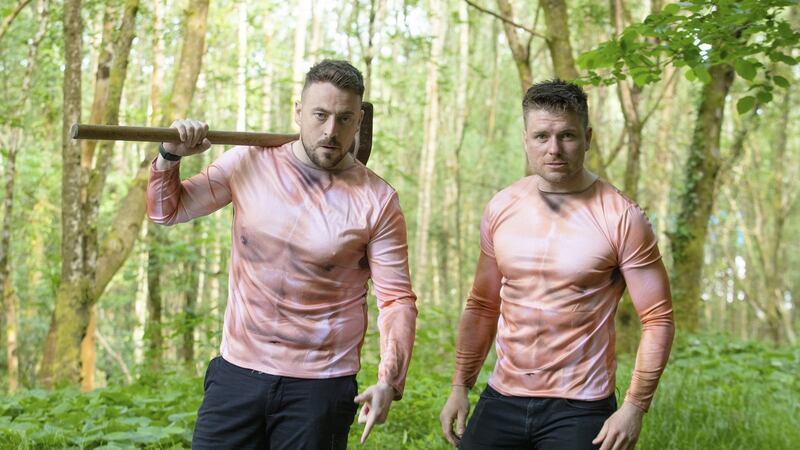 The eponymous Johnnies spend the episode trying to get their heads around TikTok. Photograph: Peter Houlihan / PH Photography