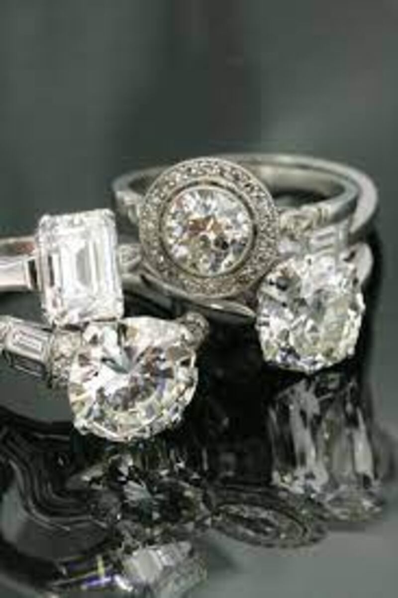 A selection of diamond rings will be on offer at the National Antiques Fair at Limerick Racecourse this weekend