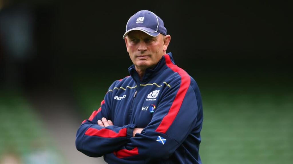 Vern Cotter has cut seven players from Scotland’s Rugby World Cup training squad. Photograph: Getty