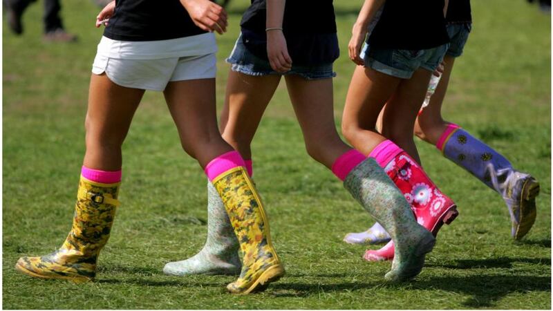 Wellies at Electric Picnic. Photograph: Bryan O’Brien