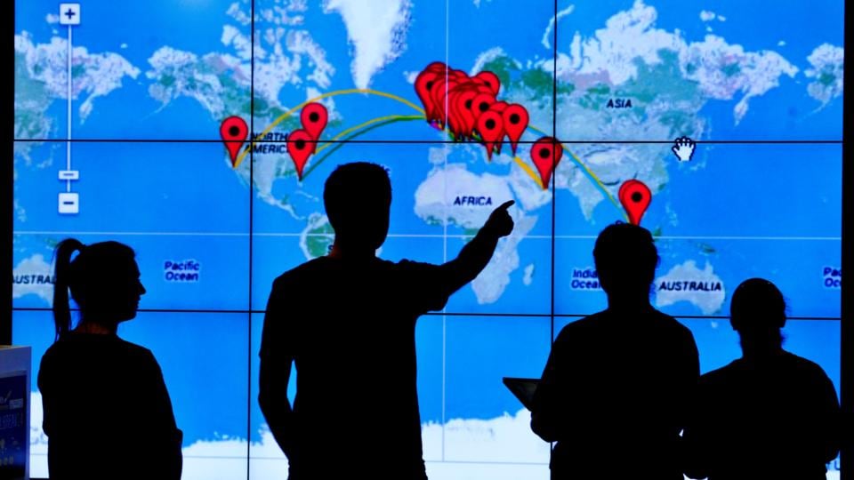 Sam Gray and Robert Rutledge, medical students from Trinity College, stranded in Stockholm after chasing the Northern Lights through Finland. Photograph: Sam Gray and Robert Rutledge