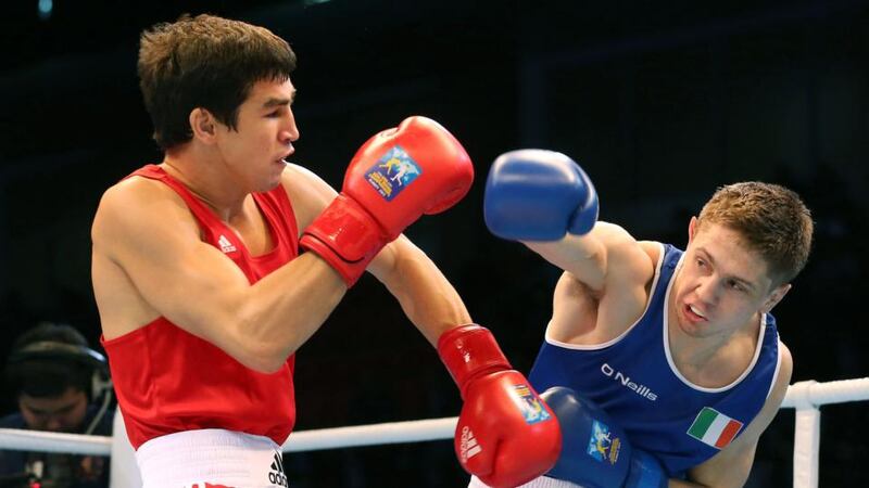 Ireland’s Jason Quigley will fight for a gold medal tomorrow. Photograph: Cathal Noonan/Inpho