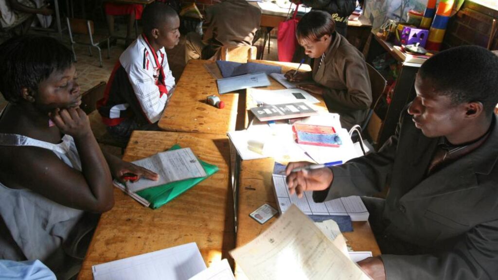 Zimbabweans register to vote during a registration drive in Harare. The public confirmation that South Africa would like to see more reforms introduced in Zimbabwe is good news for President Robert Mugabe’s political nemesis, Movement for Democratic Change leader Morgan Tsvangirai. Photograph: Reuters/Philimon Bulawayo