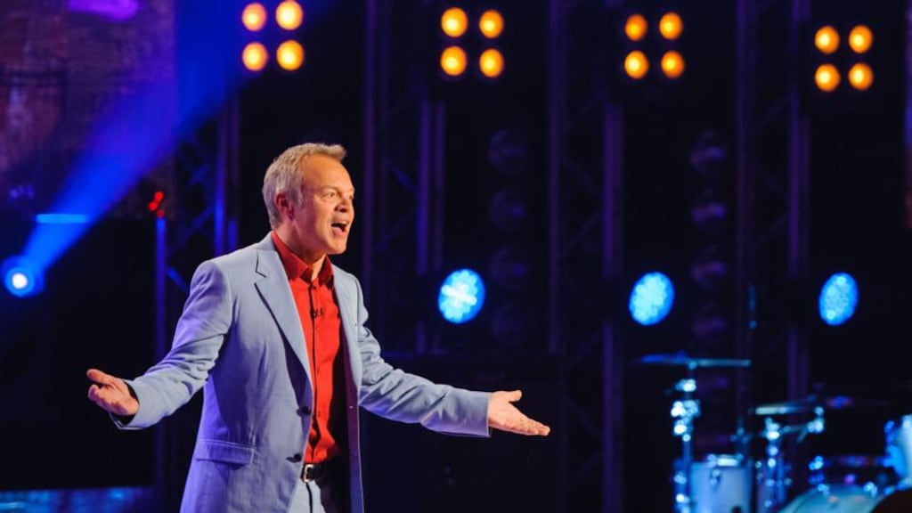 Graham Norton during filming of the Graham Norton Show for the BBC in London. Photograph: Dominic Lipinski/PA