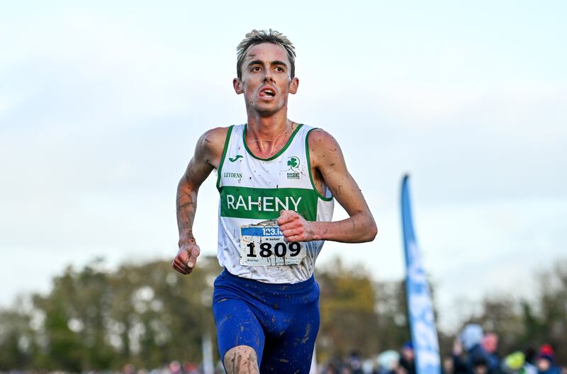 Brian Fay finished fifth in the men's senior 9,000m. Photograph: Ben McShane/Sportsfile