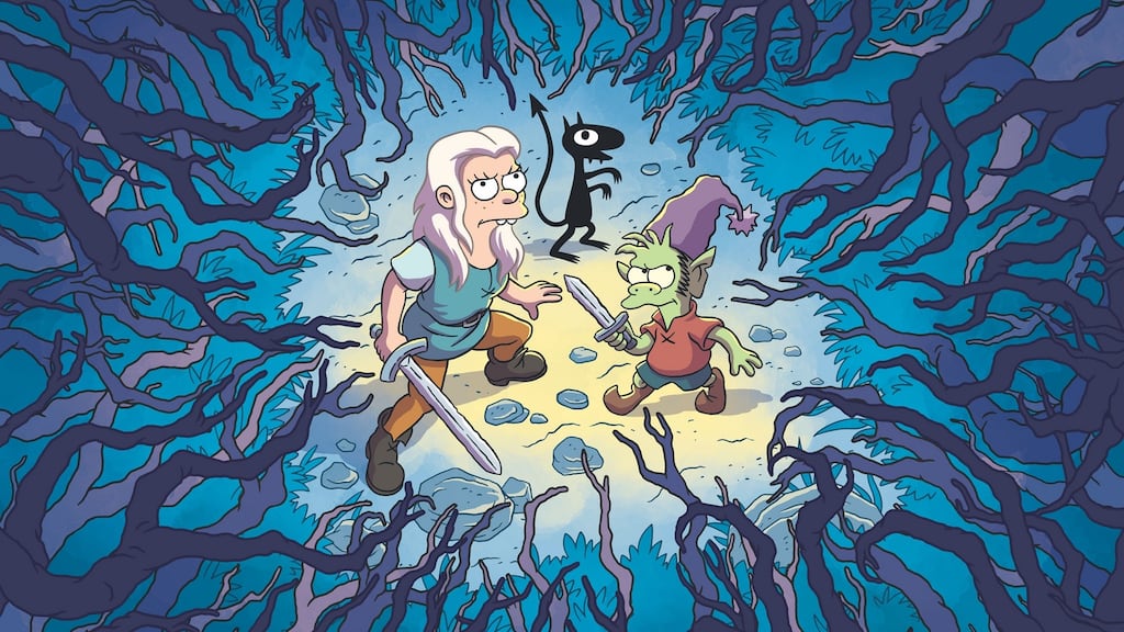 Disenchantment, the new Matt Groening 10-episode adult animated comedy fantasy series. Photograph: Netflix