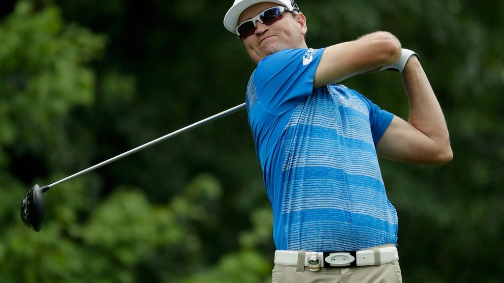 Zach Johnson of the United States plays his shot from the third tee during the final round of the 2016 PGA Championship at Baltusrol Golf Club on July 31st, 2016 in Springfield, New Jersey. Photograph:  Andy Lyons/Getty Images