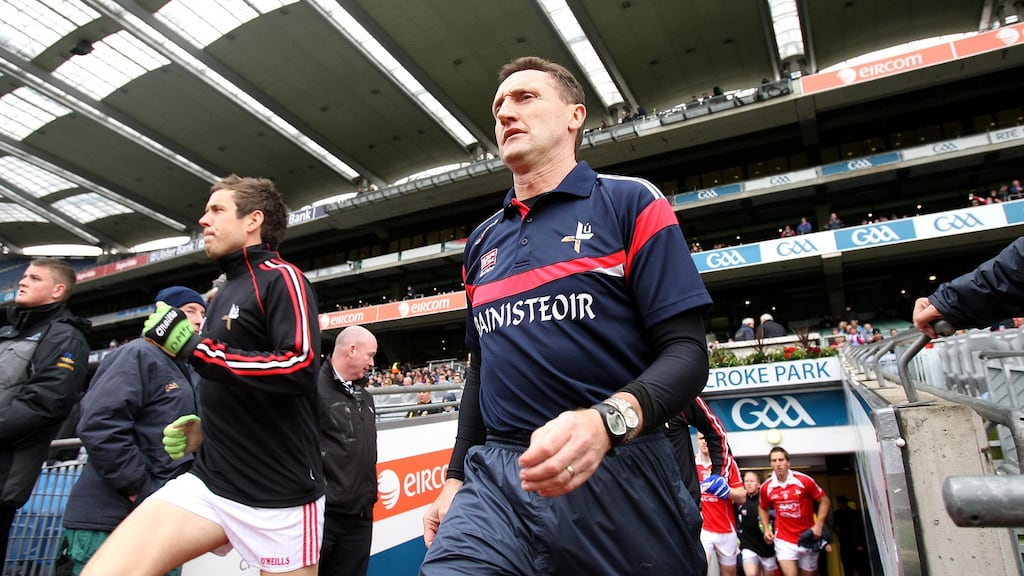 Peter Fitzpatrick pictured during his time as Louth football manager in 2012. Photograph: Ryan Byrne/Inpho