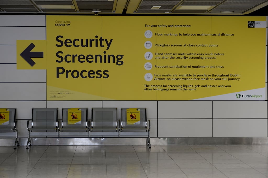 A father and son were travelling to Spain to visit family members when they were stopped at the airport by a garda. Photograph: Alan Betson